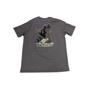 GO HUNT Lost Trophy Tee Shirt Brown Mens XXL Rattlesnake Hunting Gorpcore Gorp